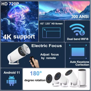 Cinematix-Mini Proyector HD Portátil